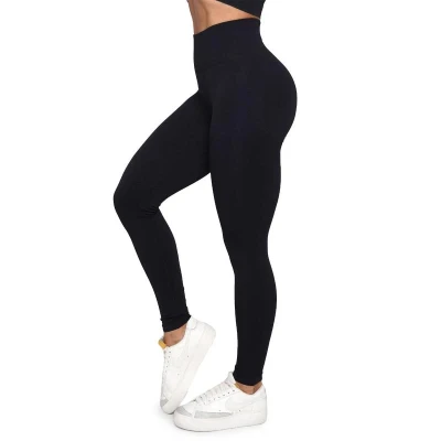GymBeam Dámské bezešvé legíny Lift Black POUZE L (VÝPRODEJ)