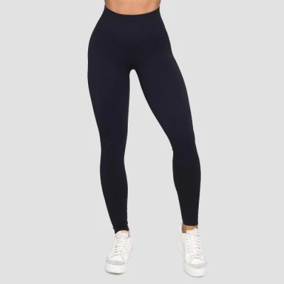 GymBeam Dámské bezešvé legíny Lift Black POUZE M (VÝPRODEJ)