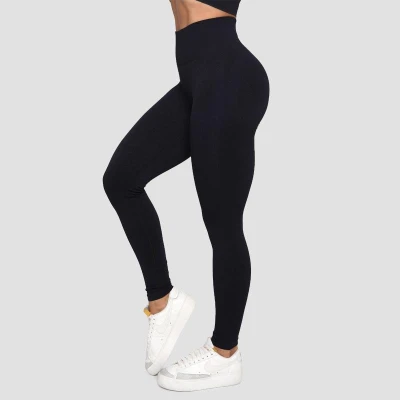 GymBeam Dámské bezešvé legíny Lift Black POUZE M (VÝPRODEJ)