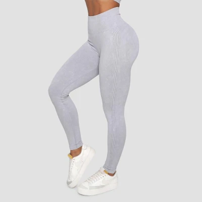 GymBeam Dámské bezešvé legíny Lift Grey