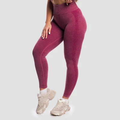 GymBeam Dámské bezešvé legíny Lift Plum