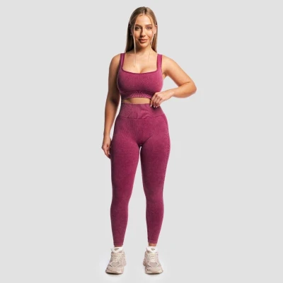 GymBeam Dámské bezešvé legíny Lift Plum