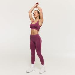 GymBeam Dámske bezšvové legíny Lift Plum