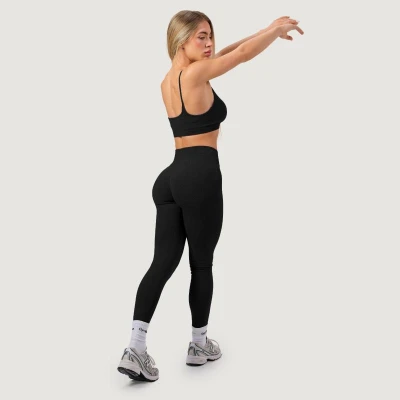 GymBeam Dámské bezešvé legíny NEO Black