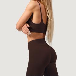 GymBeam Dámské bezešvé legíny NEO Mocha