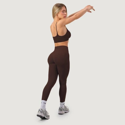 GymBeam Dámské bezešvé legíny NEO Mocha