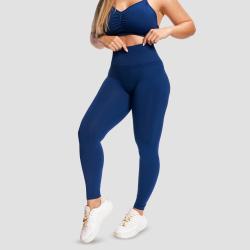 GymBeam Dámské bezešvé legíny Sculpt Navy