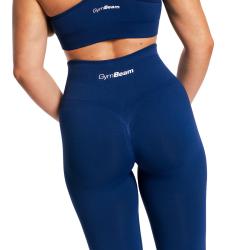 GymBeam Dámské bezešvé legíny Sculpt Navy