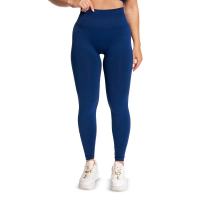 GymBeam Dámské bezešvé legíny Sculpt Navy