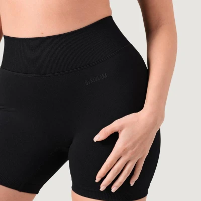 GymBeam Dámské bezešvé šortky NEO Black