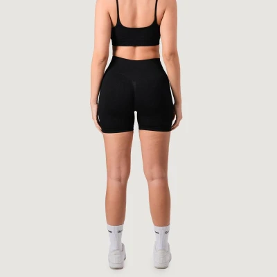 GymBeam Dámské bezešvé šortky NEO Black