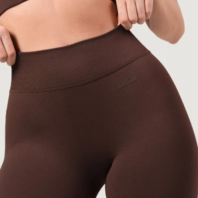GymBeam NEO Mocha dámské bezešvé šortky