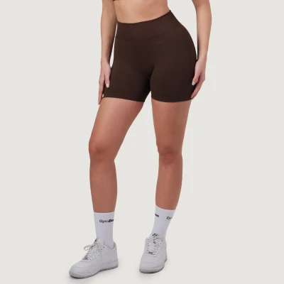 GymBeam NEO Mocha dámské bezešvé šortky