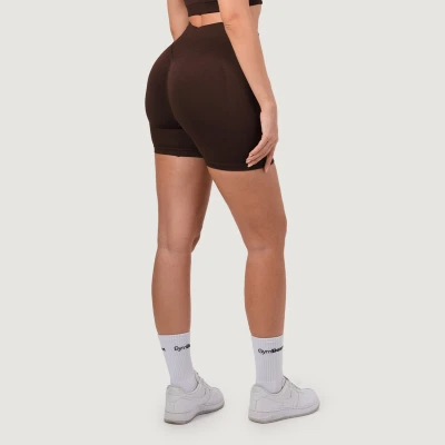 GymBeam NEO Mocha dámské bezešvé šortky