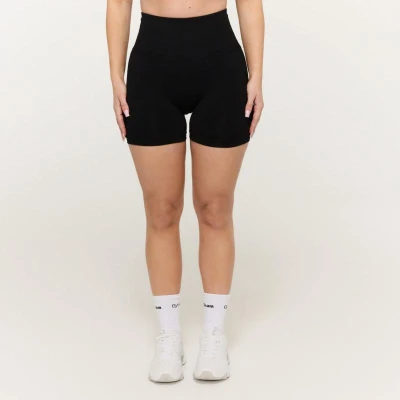 GymBeam Dámské bezešvé šortky Sculpt Black