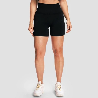GymBeam Dámské bezešvé šortky Sculpt Black