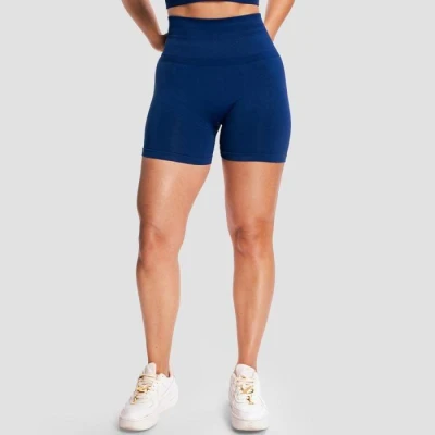GymBeam Dámské bezešvé šortky Sculpt Navy