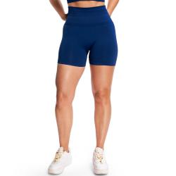 GymBeam Dámské bezešvé šortky Sculpt Navy