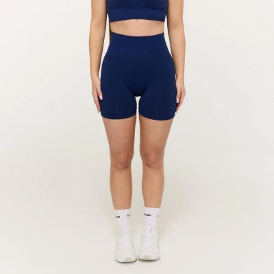 GymBeam Dámské bezešvé šortky Sculpt Navy