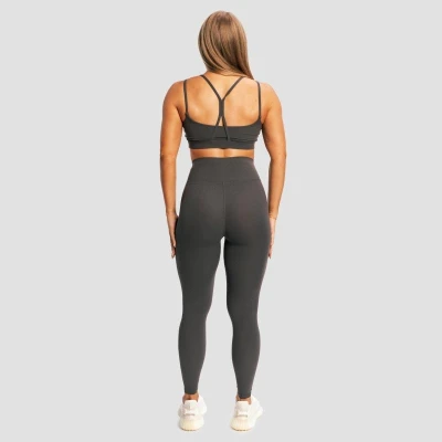 GymBeam Dámské legíny BEAT Charcoal