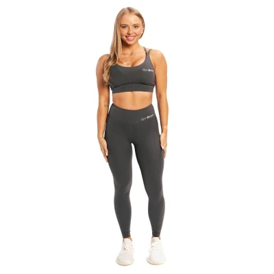 GymBeam Dámské legíny BEAT Charcoal