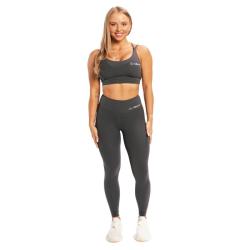 GymBeam Dámské legíny BEAT Charcoal POUZE S (VÝPRODEJ)