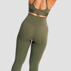 GymBeam Dámské legíny Combat Olive Grey