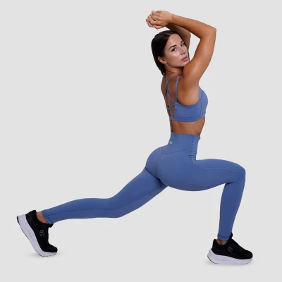 GymBeam Dámské legíny FIT Steel Blue