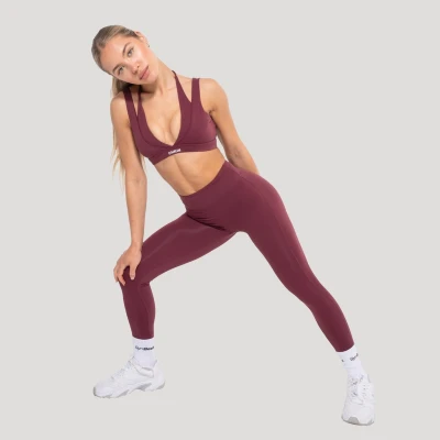 GymBeam Dámské legíny Flow Wine
