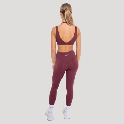 GymBeam Dámské legíny Flow Wine
