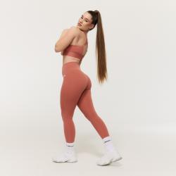 GymBeam Dámske legíny Limitless s vysokým pásom Cinnamon