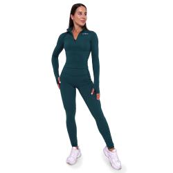GymBeam Dámské legíny Ignite Dark Green