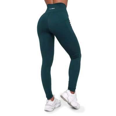 GymBeam Dámské legíny Ignite Dark Green POUZE M (VÝPRODEJ)