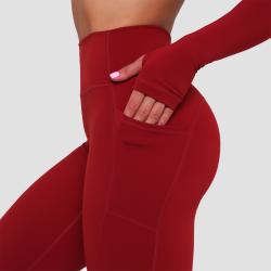 GymBeam Dámské legíny Ignite Dark Red