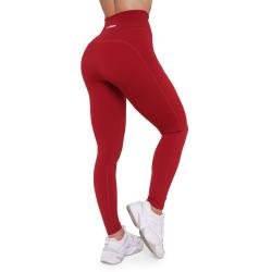 GymBeam Dámské legíny Ignite Dark Red