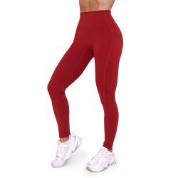 GymBeam Dámske legíny Ignite Dark Red