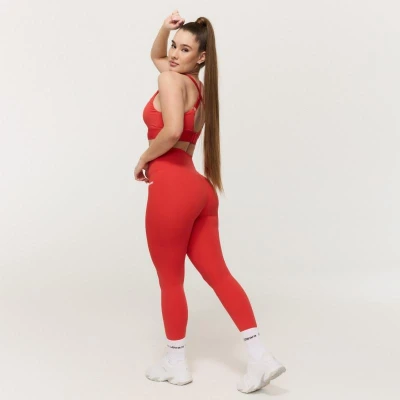 GymBeam Dámské legíny Limitless Hot Red