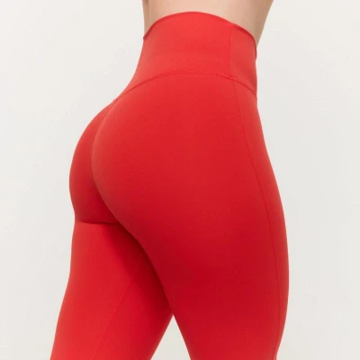 GymBeam Dámské legíny Limitless s vysokým pasem Hot Red