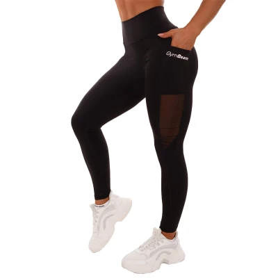 GymBeam Dámské legíny Mesh Panel black