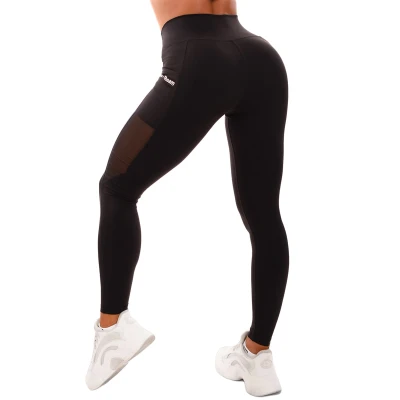 GymBeam Dámské legíny Mesh Panel black