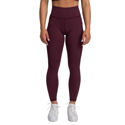 GymBeam Dámské legíny Mesh Panel Eggplant