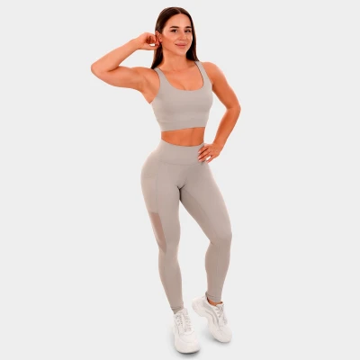 GymBeam Dámské legíny Mesh Panel grey