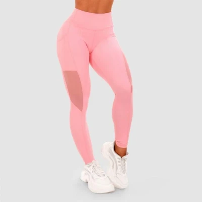 GymBeam Dámské legíny Mesh Panel pink GymBeam Dámské legíny Mesh Panel pink