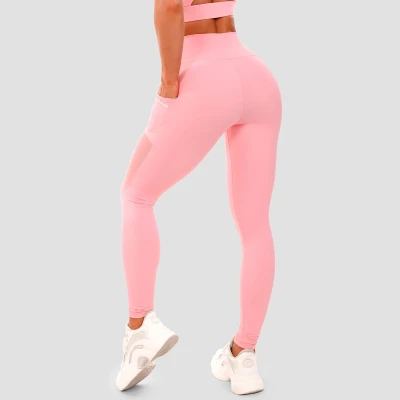 GymBeam Dámské legíny Mesh Panel pink