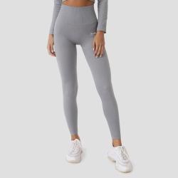 GymBeam Dámské legíny Ribbed FLO Grey GymBeam Dámské legíny Ribbed FLO Grey