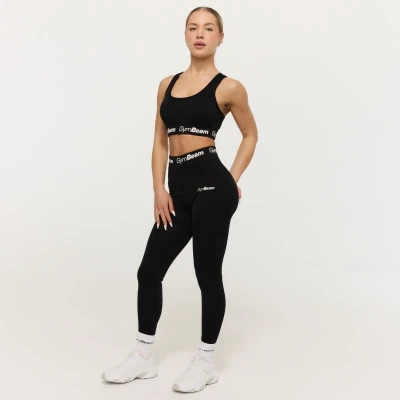 GymBeam Dámské legíny Simple Black POUZE XL (VÝPRODEJ)