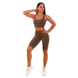 GymBeam Dámské šortky Biker olive