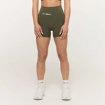 GymBeam Dámské šortky Combat Olive Grey