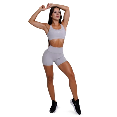 GymBeam Dámské šortky FIT Mist Grey