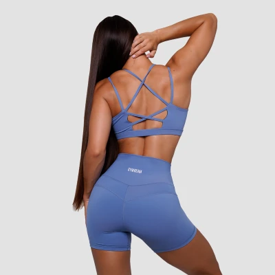 GymBeam Dámské šortky FIT Steel Blue